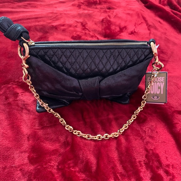 NWT Juicy Couture Black Quilted Shoulder Bag - Picture 5 of 5